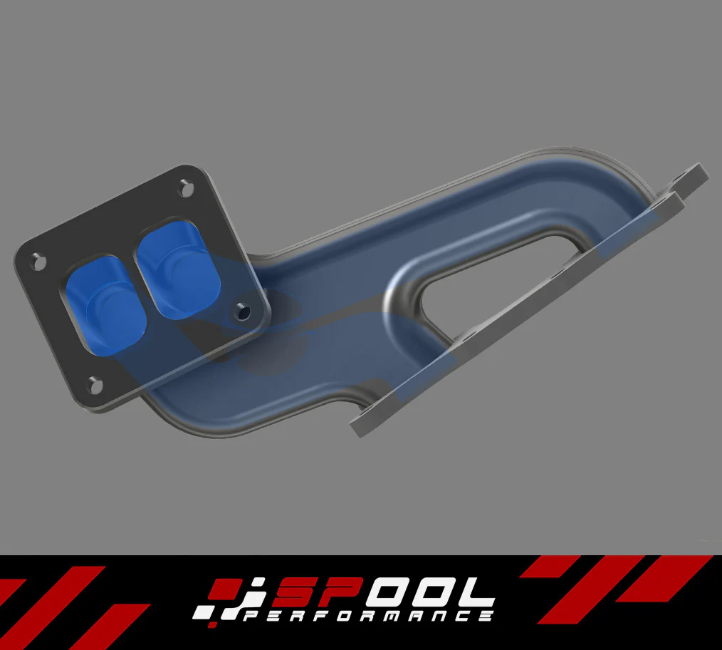 Spool Performance Billet Manifold A90 Supra 2 Port Top Mount Turbocharger Kit - Image 19